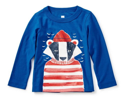Salty Badger Baby Graphic Tee by Tea Collection